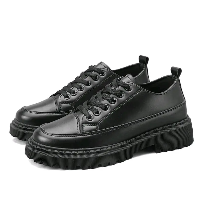 Carlos Docmart Hitam Unisex Karet Premium Quality Kerja Formal Shoes Casual Cowok Cewek oxford Shoes pent of Pantofel Pria Kasual