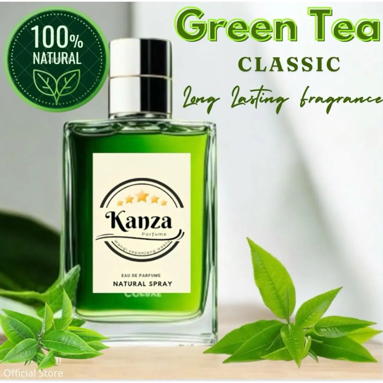 Parfum green tea wangi tahan lama/Parfum fresh non alkohol wangi tahan lama/parfum wanita viral wangi tahan lama/Minyak wangi tahan lama wangi green tea tahan lama 24 jam/perfume tahan lama Teh Hijau Wanginya