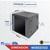 Gambar Wallmount Rack INDORACK WIR5510D Double Door Rak 10U Depth 550mm dari RADIAN JAYA Kota Administrasi Jakarta Utara 5 Tokopedia