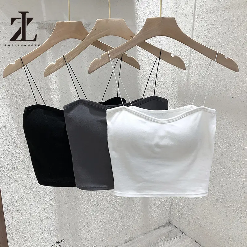 Dây treo nhỏ áo vest gợi cảm hở lưng eo cao cô gái nóng bỏng áo ngực dây vai mảnh (có đệm ngực)