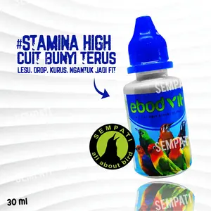 SEMPATI Ebod Vit Vitamin Burung Meningkatkan Stamina Kicauan Suara Bening Kristal Nafsu Makan Mencegah Stress Sehat