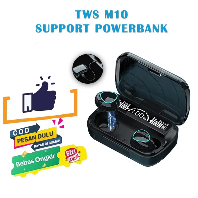 SET TWS i9s CASE Kuromi Headset Nirkabel Universal