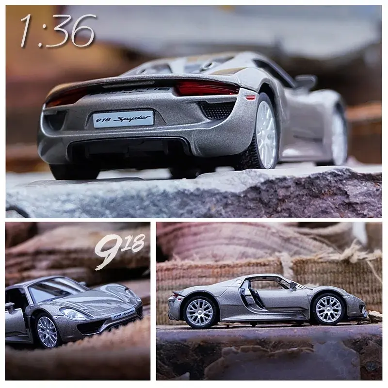 Xe Mô Hình Siêu Xe Porsche 918, RMZ City, Tỷ Lệ 1: 36, Hợp Kim, Mô Hình Sưu Tập Quà Tặng Trẻ Em, Đúc Khuôn Tinh Tế Và Ô Tô Đồ Chơi, Mô Phỏng, Tuyệt Vời Làm Quà Tặng Toy xe mini gt 4
