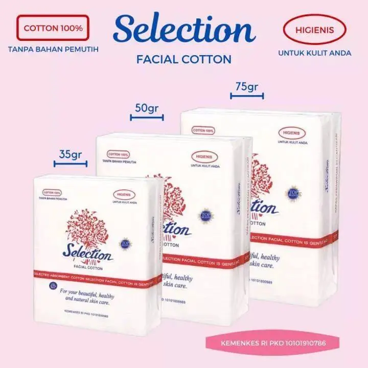 Selection Kapas Kotak | Selection Facial Cotton Kotak 0