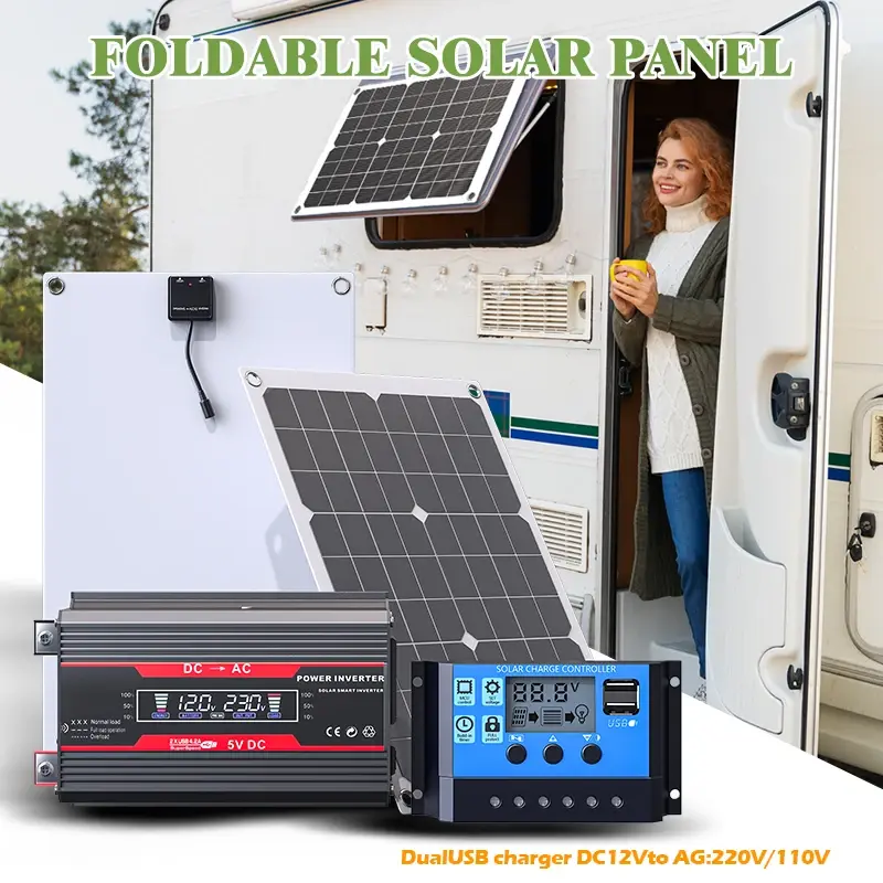 6000W Solar Power System Kit with 100A MPPT Controller & Pure Sine Wave Inverter (110V/220V) for Complete Off-Grid Living