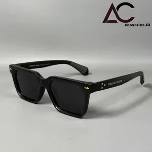 Kacamata Sunglasses Frame Kotak PD28812 Polarized Anti UV-400 Protection - Kacamata Fashion Tren - Kacamata Gaya Terbaru Fullset