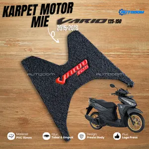 Karpet Motor Honda Vario 125-150 Tahun 2015 s/d 2018 / Bahan Karpet Mie Tebal Vario