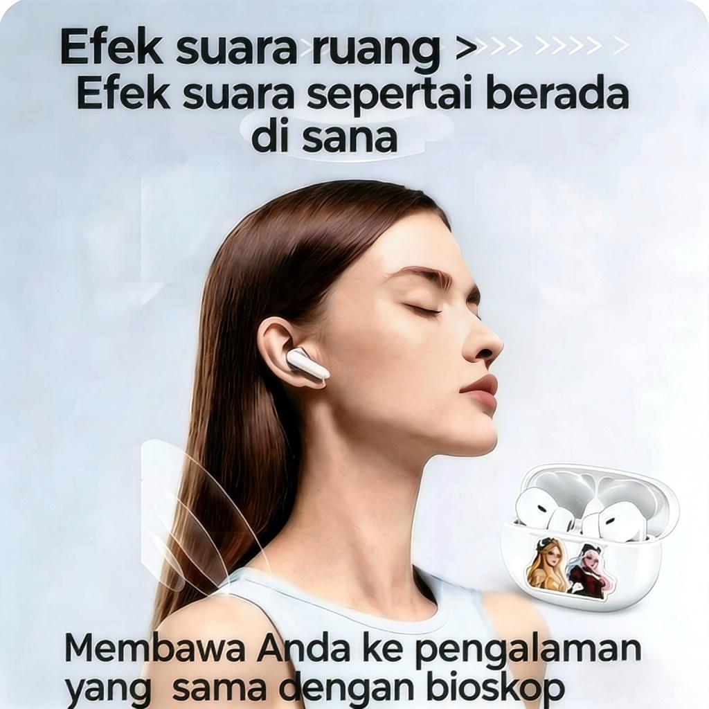 GreatwallMLBBAI TranslationTWSNirkabelEarphone BluetoothHandsfree, Bluetooth 5.3, IPX5, Mikrofon Bawaan, efek suara HIFI, cocok untuk olahraga, Smart Touch, kompatibel dengan ponsel dan tablet, dll. Wireless Headset