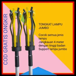 ALAT GANTI LAMPU BOHLAM TONGKAT LAMPU STIK GANTI LAMPU SENGGET LAMPU Plastik