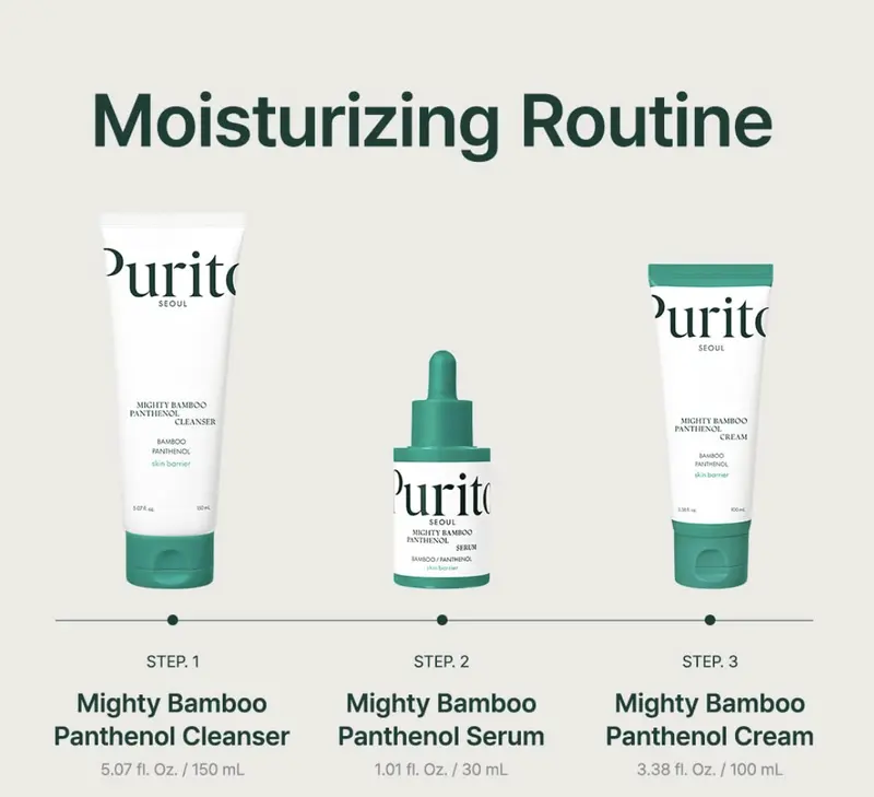 Purito Mighty Bamboo Panthenol Cream Moisturizer 8