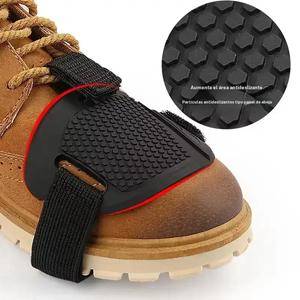 Cubierta para el zapato de cambio de motocicleta, protección antideslizante de panal para los zapatos del conductor, guarda palanca de cambio duradero para un manejo seguro