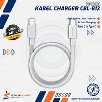 Gambar Tecnix CBL-812 Kabel Data Charger USB Type C to C Quick Charging 6A - 60Watt dari Starcomp Solo Kab. Sleman 1 Tokopedia