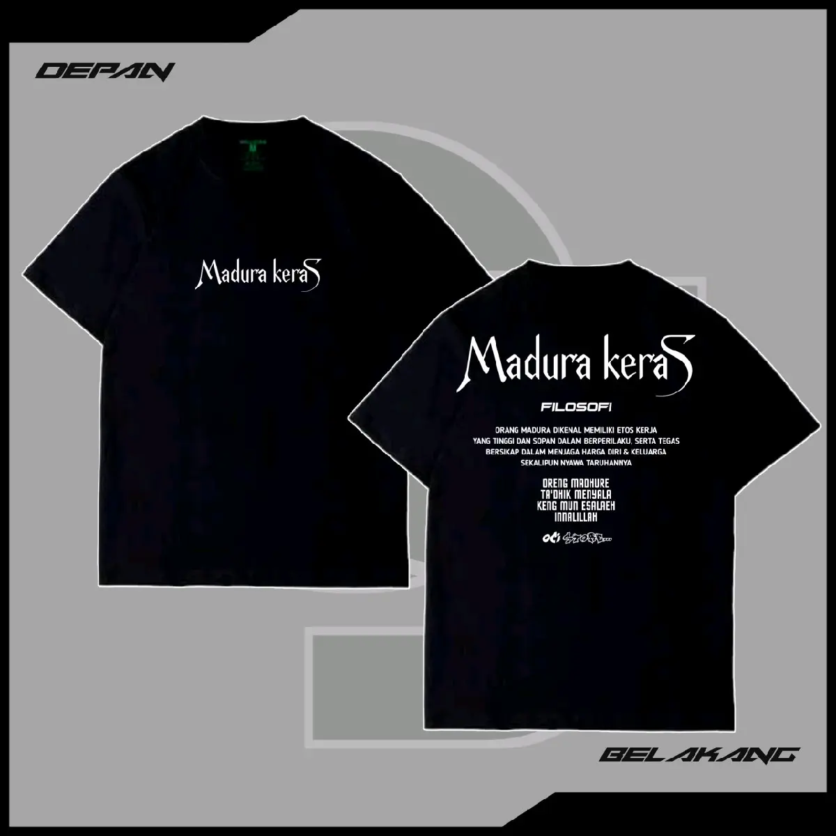 Kaos Kata Kata Madura | Madura Keras | Filosofi Madura