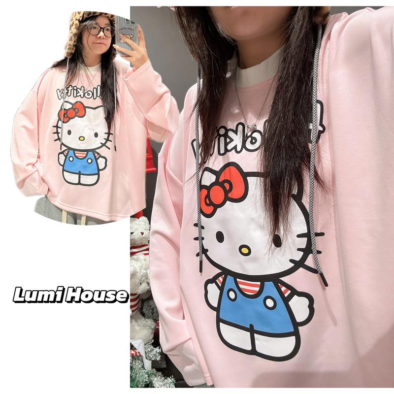 (MỞ BÁN) LUMI HOUSE ÁO LONG SLEEVE FORM RỘNG TAY DÀI HÌNH THÊU XÙ VÁN TRƯỢT STYLE ĐƯỜNG PHỐ THÔNG DỤNG A105