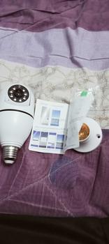 Product Review of HD 1080P Wifi Camera LED Light 360 Wireless Panoramic Home Security CCTV E27 Fisheye Bulb Lamp IP Camera Two Ways Audio White Power from T**z 2