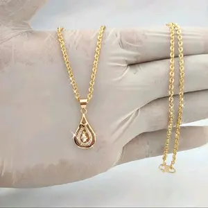 Kalung Wanita Dewasa Nuri Permata CANTIK Mewah  Lapis Emas 24k