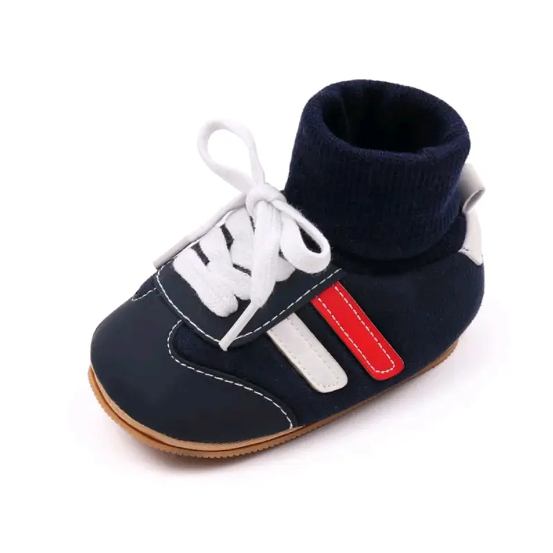 D08_JSB sepatu bayi baby shoes prewalker bayi laki-laki perempuan kaos kaki terbaru 0 3 6 9 12 bln terbaru  sepatu bayi kaos kaki model tali sepatu unisex  kekinian cute 2