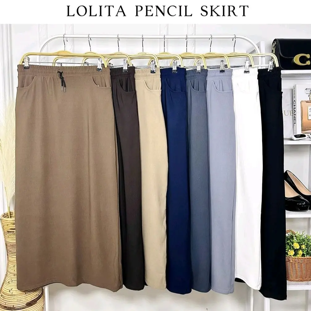 Lolita Pencil Skirt Stretchable
