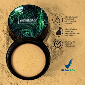 [BPOM] ZENCOLOR Mushroom Head Air Cushion CC Cream Foundation Waterproff And Long Lasting