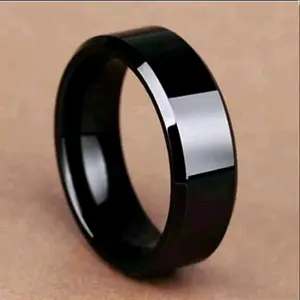 Cincin Titanium/Couple Asli Anti Karat/Luntur Polos Besar HITAM Terlaris
