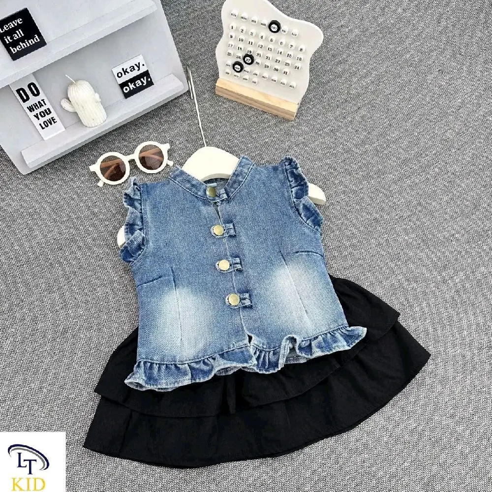 8_26 kg sét váy thiết kế bé gái mùa hè hotrend cùng mẹ -bichngockids-