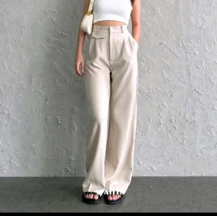 Oro Pants-Celana Kerja Anti Kusut-Loose Panst-Kulot Wanita- Kulot Cewek