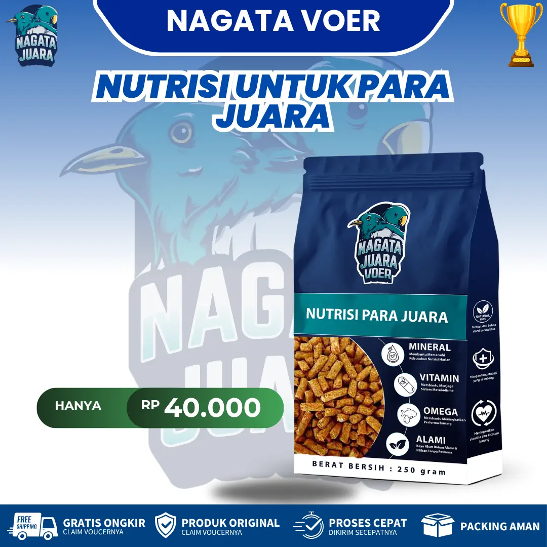 Paket Bundling NAGATA Original | Vitamin Untuk Penggacor Burung 3x Tetes Langsung Gacor | Bisa COD