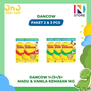 [PAKET 2 & 3 PCS] DANCOW 1+/3+/5+ MADU & VANILA 1KG