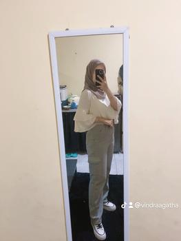Product Review of Highwaist Jeans Cargo Loose Hangover Vol.2 - Celana Cargo Jeans Premium Tebal Kekinian Wanita Panjang Cewek Denim from V**a 0