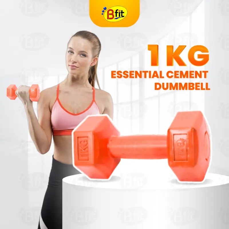 Bfit Cement Dumbbell 1kg - 1 Pcs 0