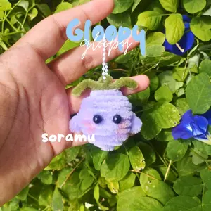 Ganci Gloopy lucu Gantungan kunci kawat bulu by Soramu miracle