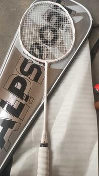 Product Review of ALP V5 PRO Max 32Lbs 5U T800 Raket Bulutangkis Ofensif Ringan Full Carbon MXH CUSION TECH + Rangka Gelombang + Poros Pantul Cepat 100% Asli Badminton Olahraga raket badminton original import 2024 from J**¥ 0