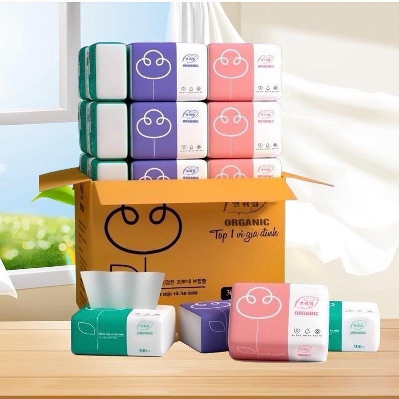 Combo 30 gói giấy ăn cao cấp organic thân thiện môi trường siêu dai mềm mịn