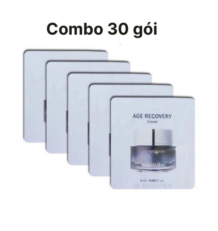   Combo 30 gói  Gói kem dưỡng da OHUI tím Age Recovery Cream 