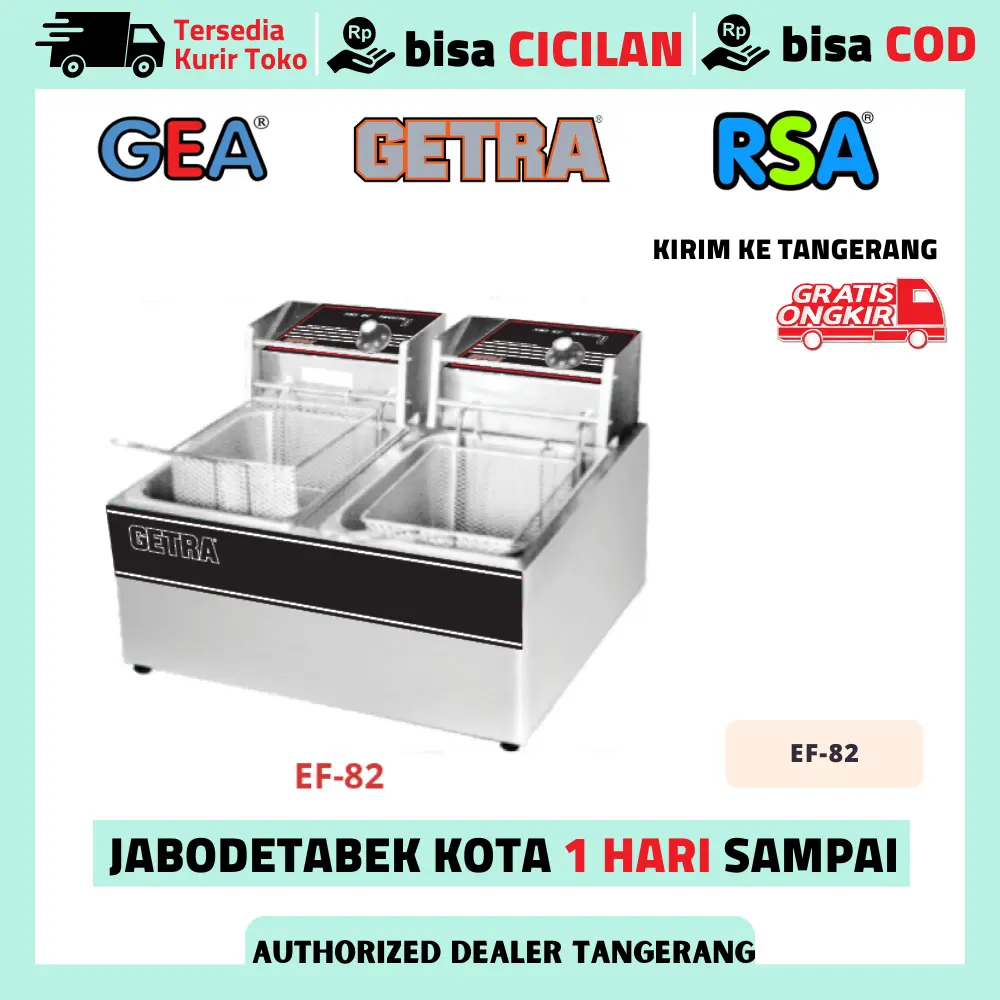DEEP FRYER LISTRIK GETRA EF 82 PENGGORENGAN AYAM KENTANG ORIGINAL