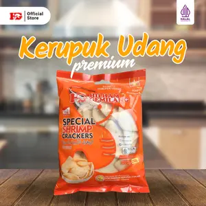 Kerupuk Udang HG Premium | Cemilan Rasa Udang | Gurih, Renyah, Bikin Nagih! (250gr) Food Snack Camilan