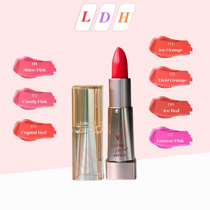 Son dưỡng Embisu Glow Lip Tint  7 màu  giúp mềm mịn môi lên màu nhẹ nhàng tự nhiên 