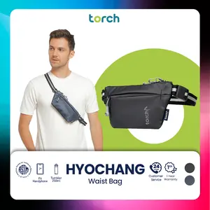 TORCH Hyochang Tas Pinggang Selempang Olahraga Lari Ringan Anti Air Pria Wanita - Waistbag Running Belt Cross Body Bag Waterproof