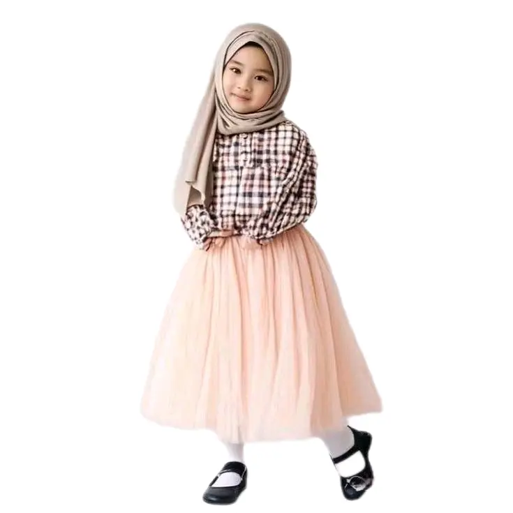 Rok Tutu Panjang Polos Anak Hijab - Rok Princes untuk Acara Kasual dan Formal - Fashion