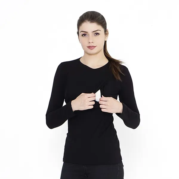 Mamibelle Mira Manset Baju Hamil & Menyusui Lengan Panjang Adem Nyaman Inner Spandex Premium 1