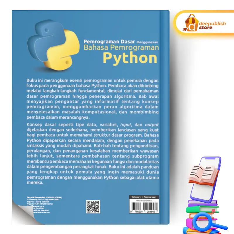 Deepublish - Buku Pemrograman Dasar Menggunakan Bahasa Pemrograman Python - Buku Komputer 1