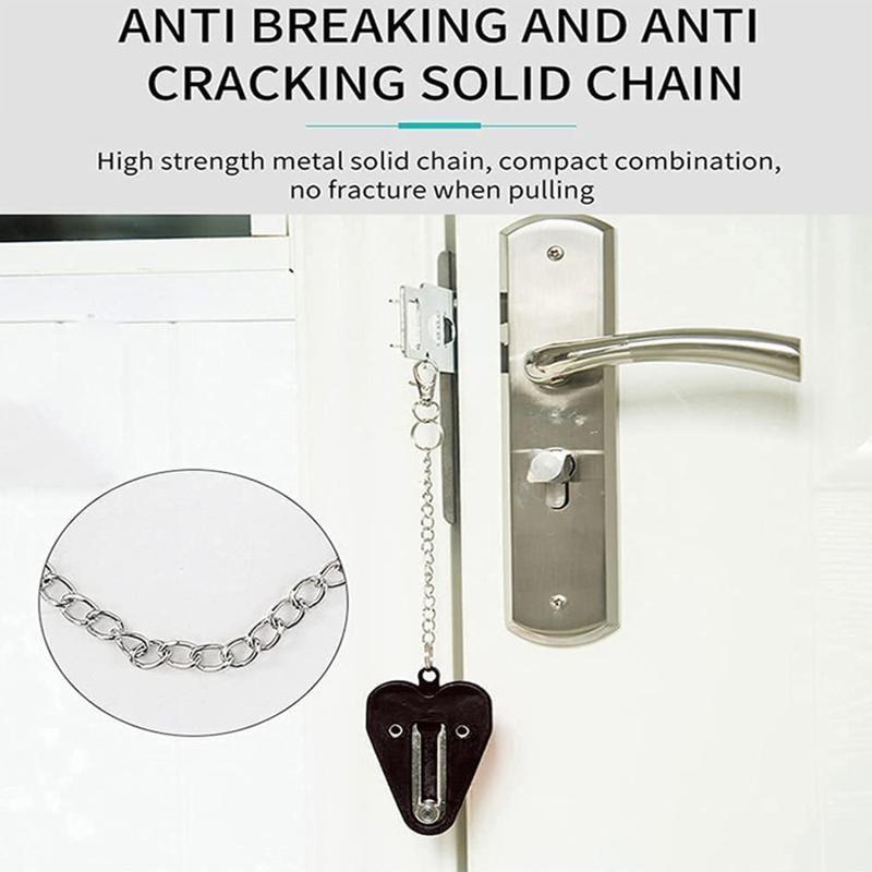 Product Introduction of Portable Door Lock Double Hole Security Door Locker Travel Lockdown Lock Latch Door Lock Security Devices 2