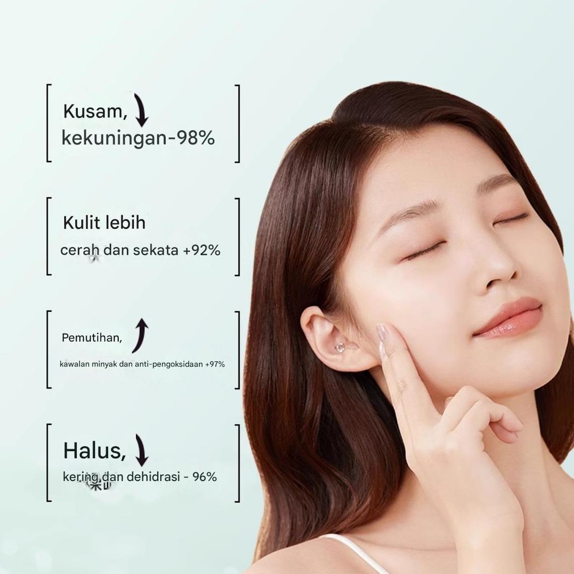 ZHUFU Masker Mencerahkan Atas Otot Memutihkan Kuning Antioksiden Memenangkan Aplikasi Masker Bamboo Lady Mask Night Lighting Facial Mask