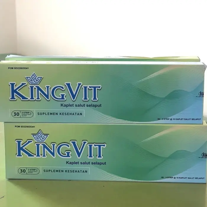 Kingvit Box 30 Kaplet Vitamin Penyubur Kandungan - Promil Untuk Pria/Kesehatan Pria Acid Folic 4