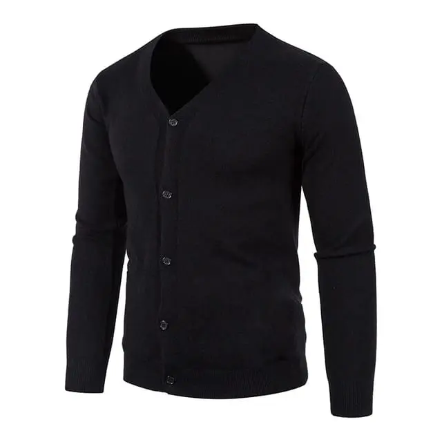 sweater rajut cartigan vneck pria V-Neck baju katun panjang knitwear hitam atasan kerah navy crewneck sweater resleting sweater punk sweater basis hoodie telepatiche sweater basis Top Cardigan