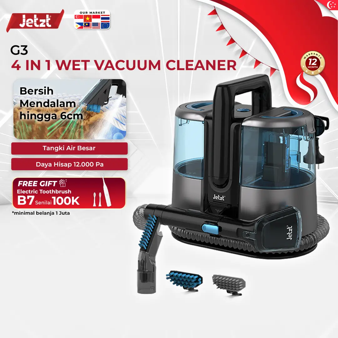 Jetzt G3 Deep Cleaning Wet Vacuum Cleaner Sofa Carpet Bed Deep Cleaning Mesin cuci sofa karpet Air Kabel Listrik Membersihkan