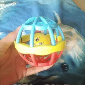 Mainan Genggam Bayi TO-Z024 TO-Z042 Mainan Lonceng Kerincingan Gemerincing Bayi Teether Baby Toy Silicone Mainan Edukasi Toys Baby Rattle Bola