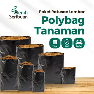 Polybag Tanaman Tebal Paket Isi Ratusan Plastik Polibag 10x12 15x15 20x20 25x25 30x30 35x35 40x40 50x50