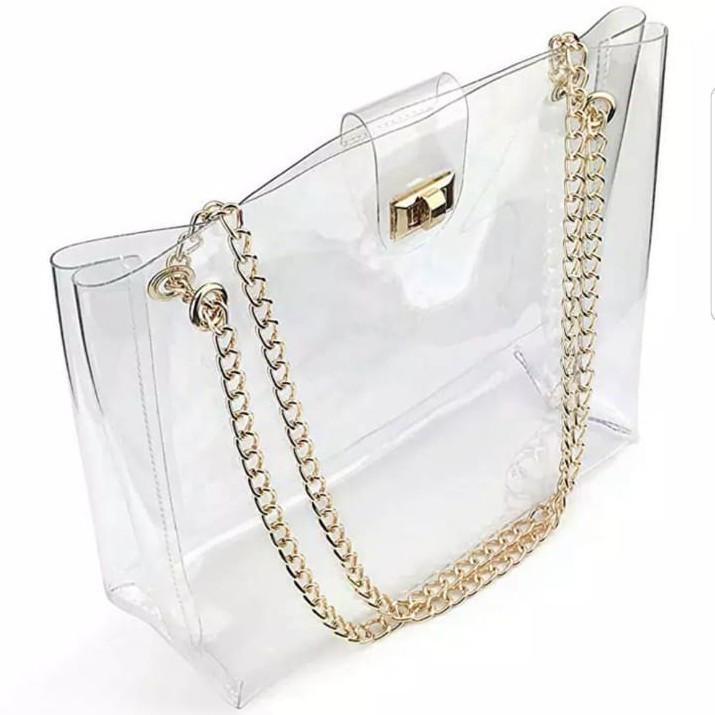 Tas slingbag mika pvc polos murah & lucu wanita imut 4