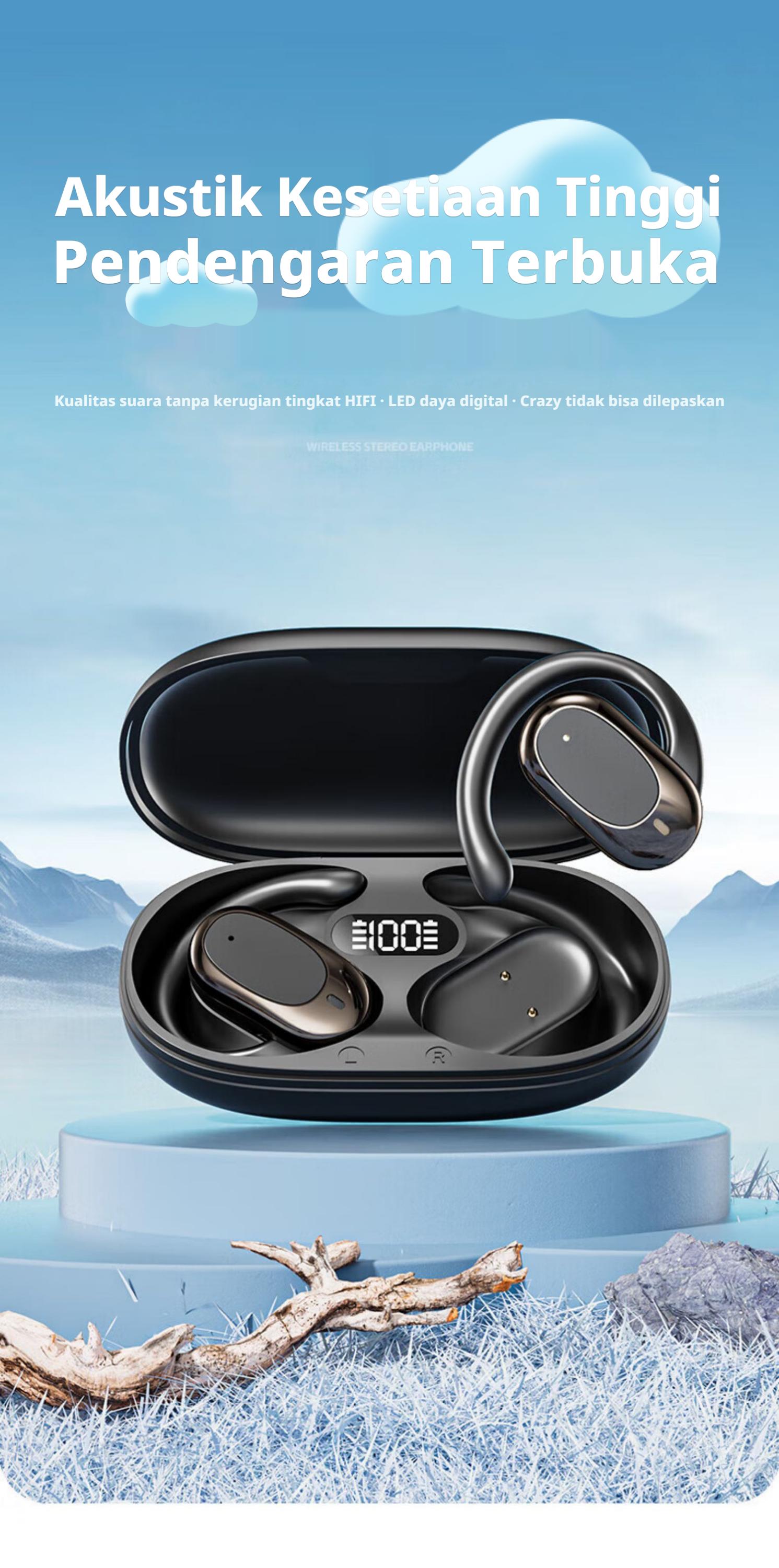 [COD] Yincoree [B06] Headset Bluetooth Anti Telinga Sakit - IENC Peredam Bising Super Tahan Lama earphone TWS
